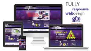 GFM fully responsive web design displayed on multiple screens
