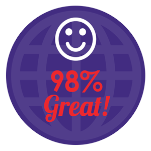 98% great!
