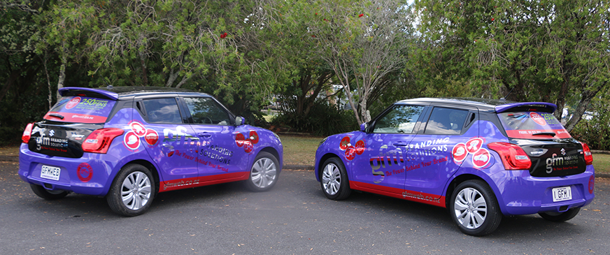 GFM Branding Solutions branded vehicles