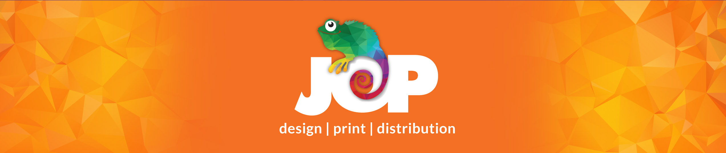 JOP design print distribution. Ollie the Chameleon